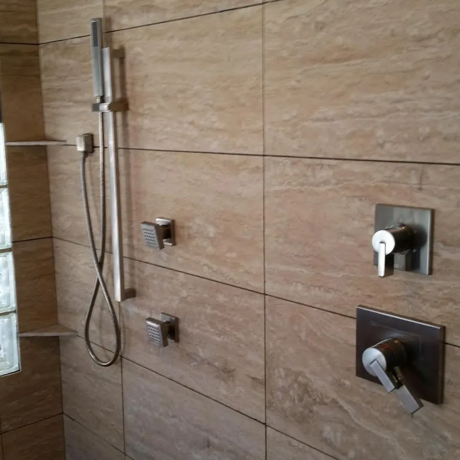 Shower fixture installation for Water Heater Replacement in Cockeysville